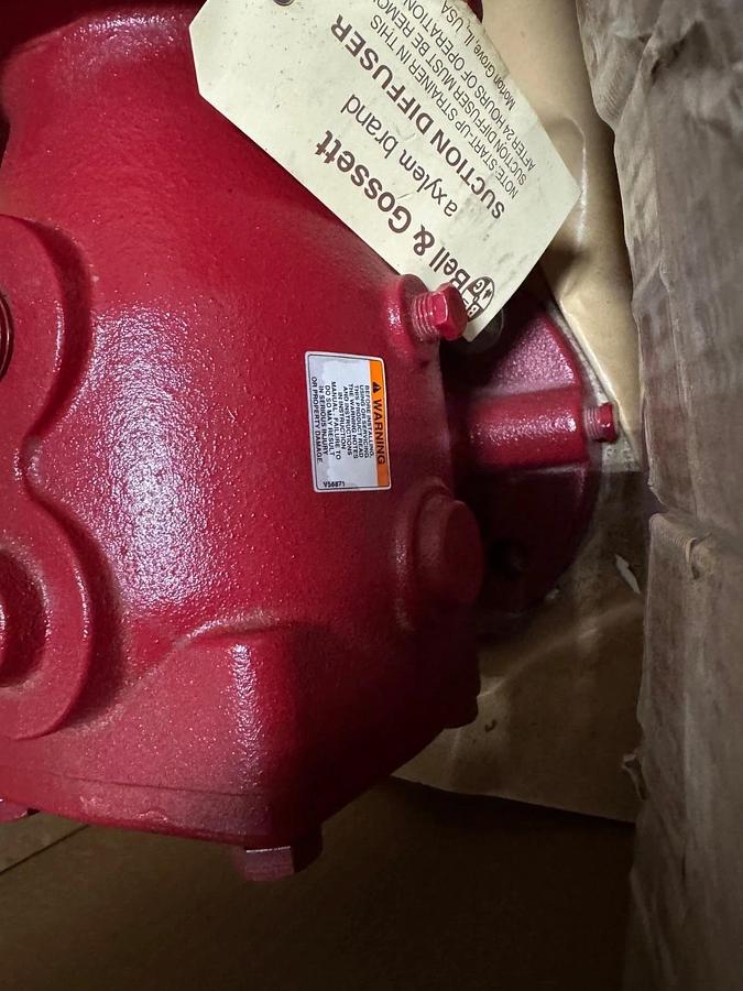 BELL & GOSSETT SUCTION DIFUSSER WA5C MODEL DD-3X  115120 3" FLANGED END CI BODY