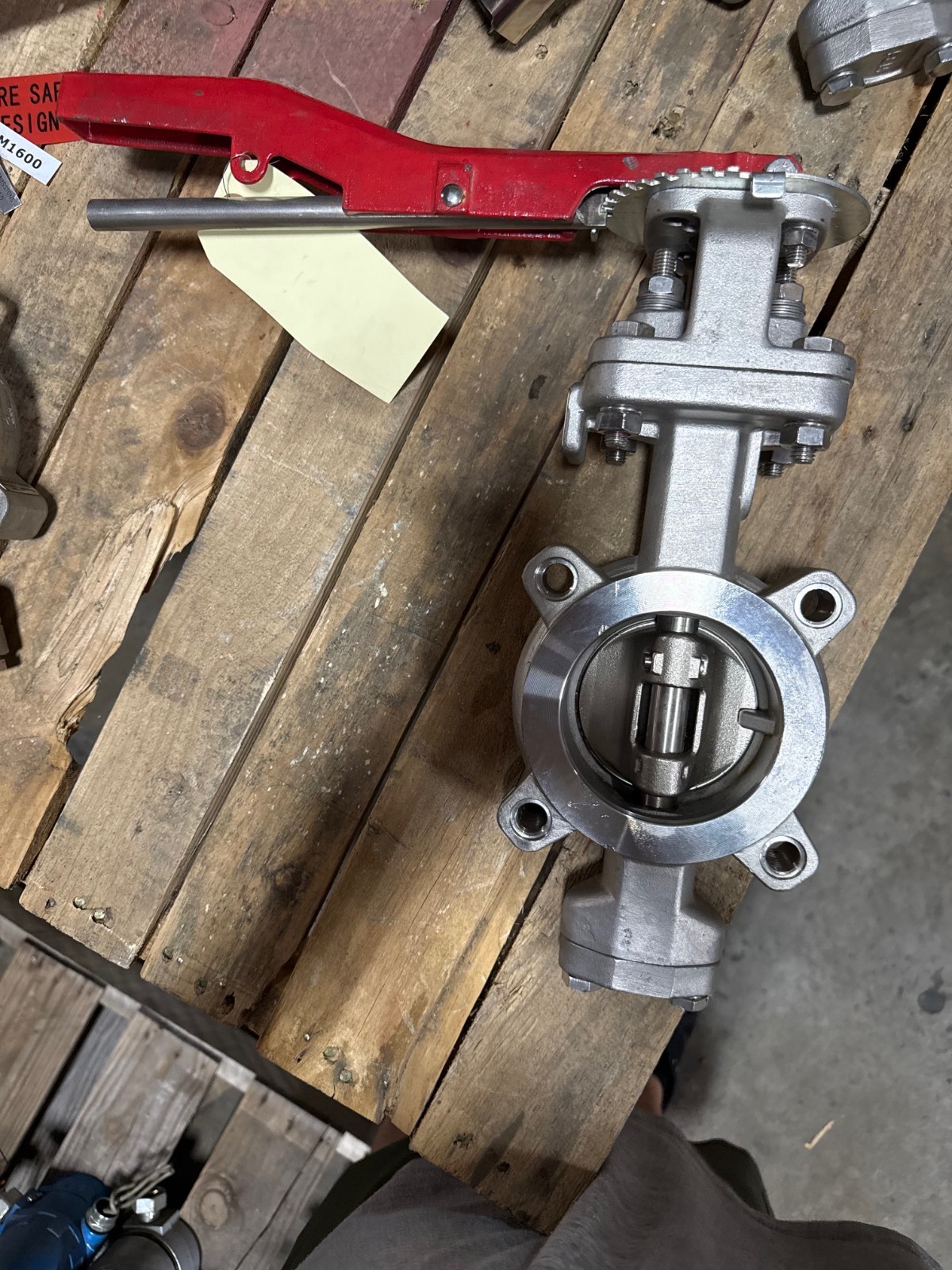 Used WARREN 3" 150 DOUBLE OFFSET LUG HI PERFORMANCE BUTTERFLY VALVE  MODEL 9158-2