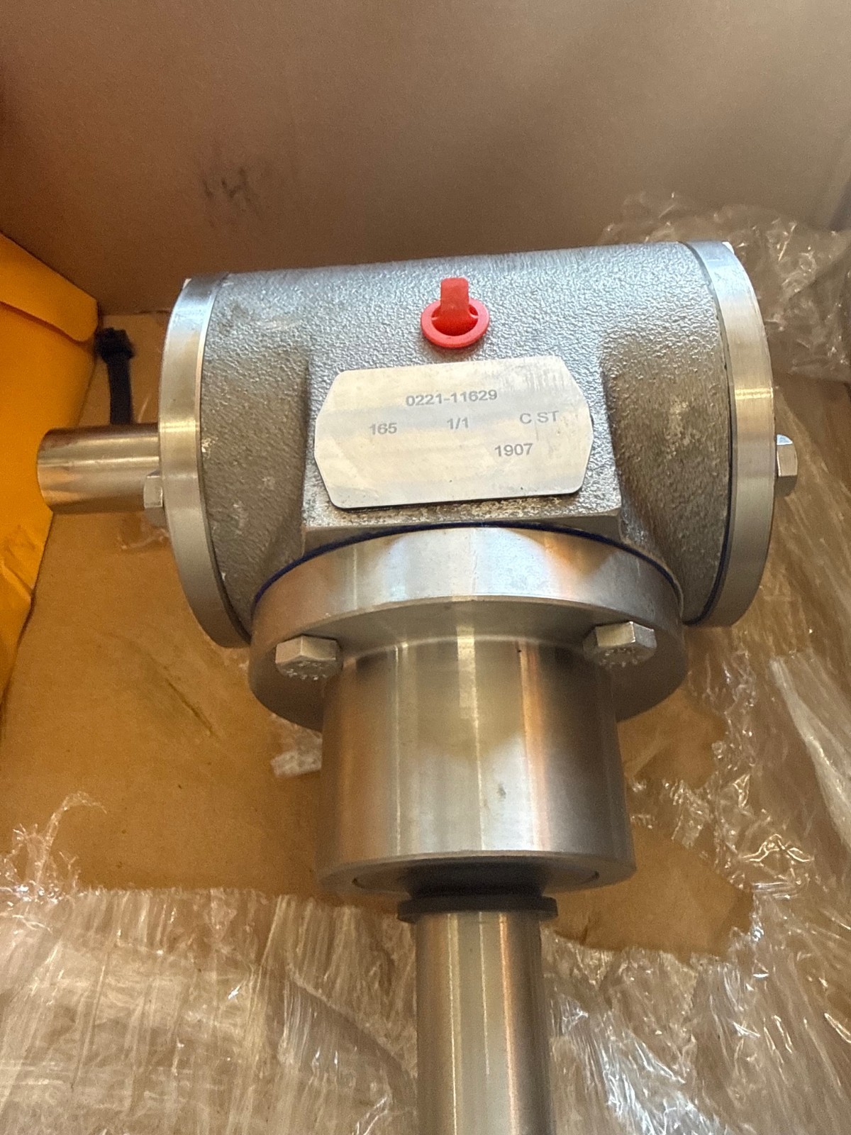 HUB CITY GEAR REDUCER 1XRJ MODEL 11  0221-11629 1-1 RATIO STYLE C ST