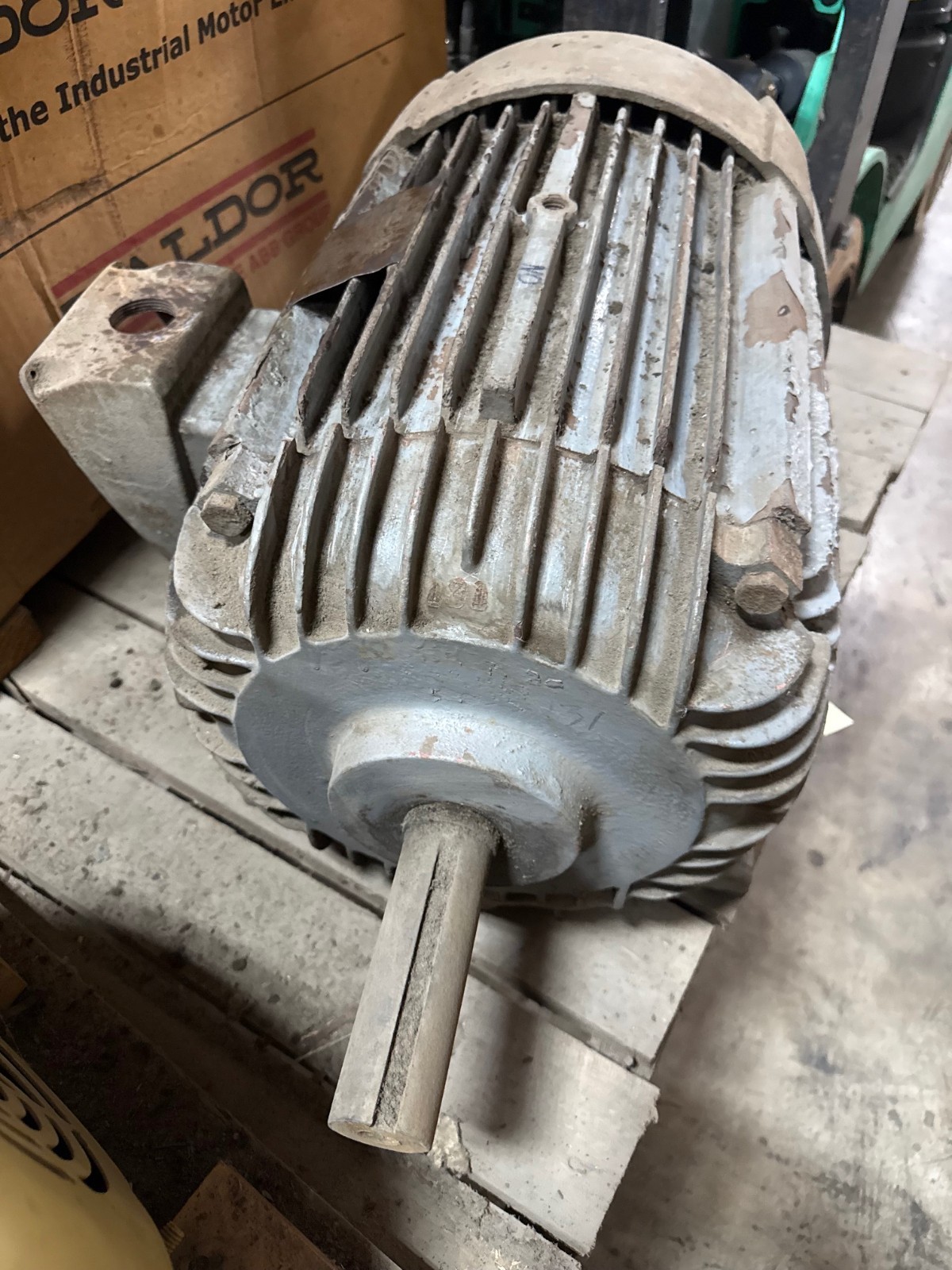 Used WESTINGHOUSE LITE-LINE MOTOR 20 HP 2YBD 1755 RPM 220/460 V 3 PH 50/26  AMP FR 28