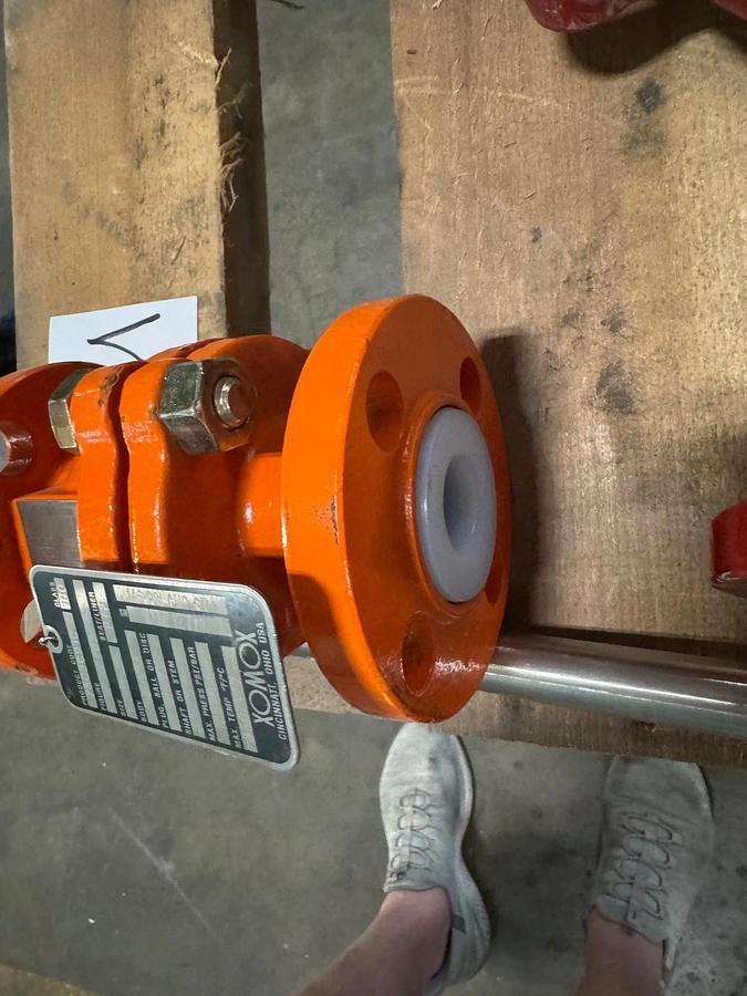 1" 150 TEFLON LINED CHECK VALVE XOMOX C20 DI X TFE VA20E