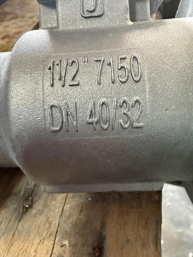 JAMESBURY 11/2" 150 RF BALL VALVE RP FIG # 11/2" 7150313600XTZ2 316 BODY