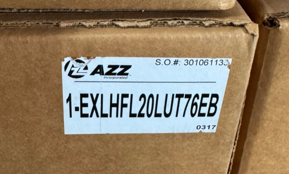 AZZ LED EXPLOSION PROOF FLOOD LIGHTS AD3B EXLHFL20LUT76EB 188 WATT 120/277 V