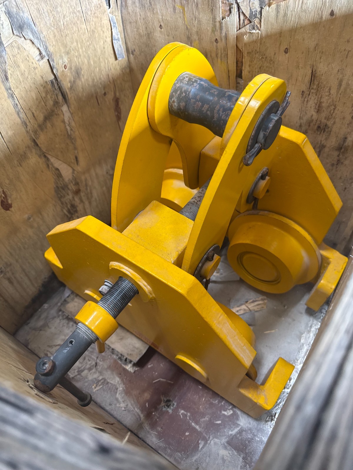 Used Harrington Pneumatic Hoist 6 Ton TCK6000-P2  WITH TROLLEY 2YQ2-7 2RY2