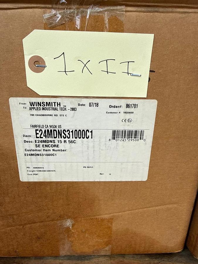 SE ENCORE WINSMITH GEAR REDUCER 1XIF 1XII MOD E-24MDNS31000C1 1750 RPM IN