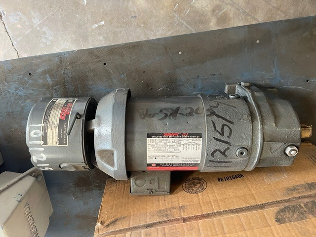US MOTORS 1/4 HP UNIMOUNT 125 ENCLOSED MOTOR P55BLC-962 W BRAKE 230/460 V 1735