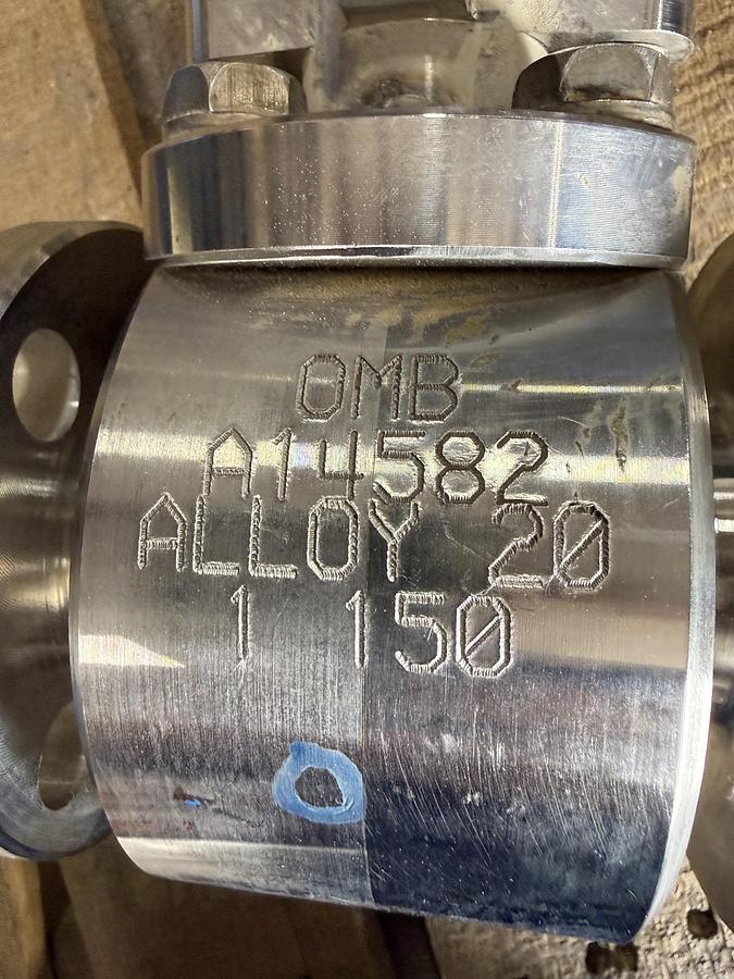 OMB 1" 150 RF GATE VALVE ALLOY 20 BODY FIG# B-F1-810-SF 2ZDN