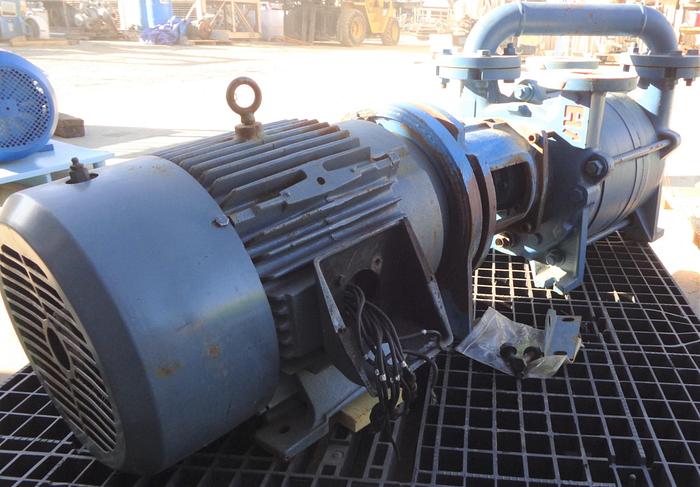Used Pump, Vacuum, 15 HP, Liquid Ring, Travaini, 133 CFM #S743031