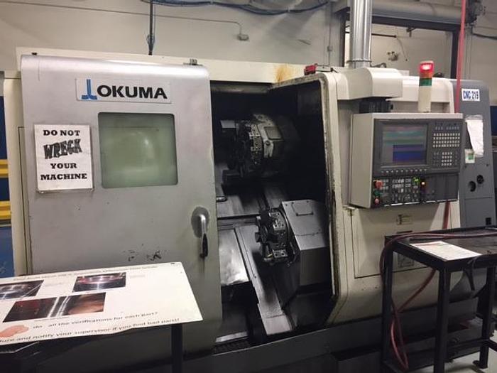 2006 Okuma LU300 Big Bore Turning Center with Twin Turrets