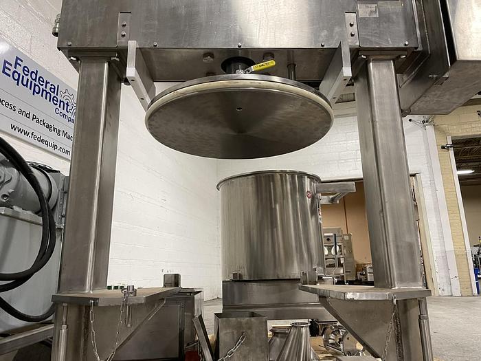 Used 40 GALLON ROSS TRIPLE MOTION VACUUM MIXER WITH DISCHARGE RAM - S/S - VACUUM - JACKETED