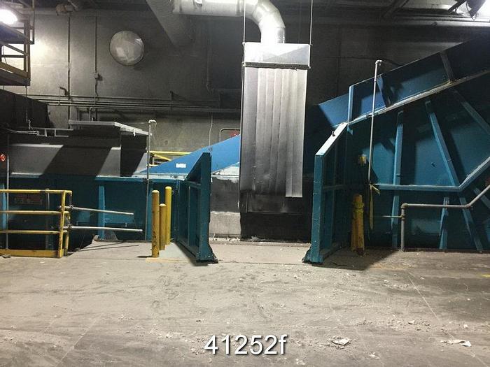 Used Conveyor System, Slat Type, With Wire Wolf #41252