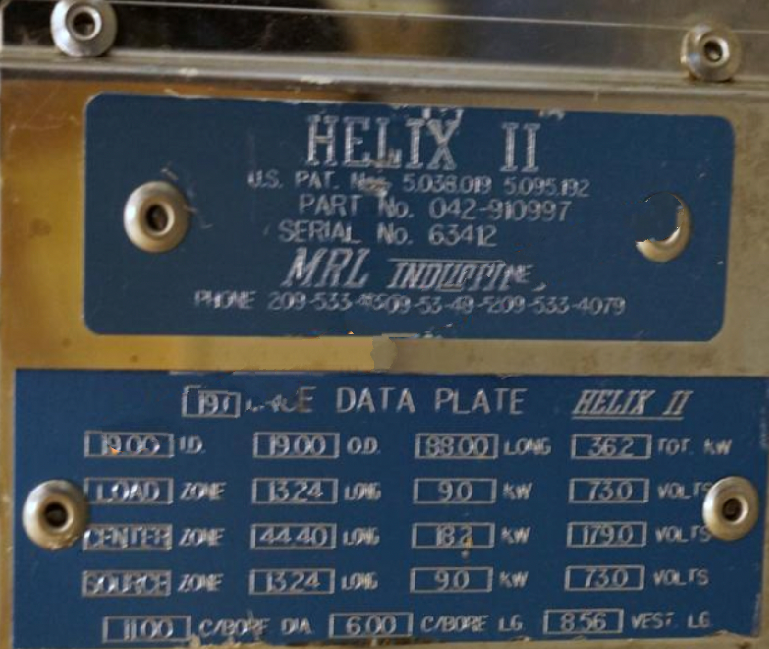 Used MRL Industries  Helix II