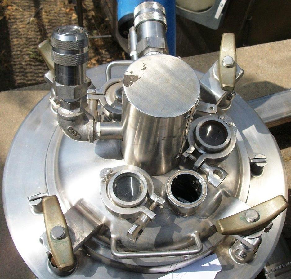 Used Reactor, 5 Gallon, 316 S/st, Jkt, 50 PSI, FV, 12" x 12", #L743998