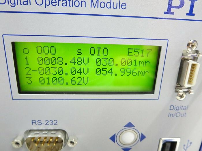 Used PI E-501.00, 111165691, C-867, Modular Servo Controller & Amplifier