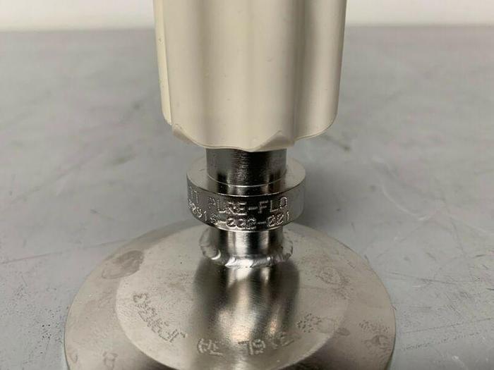 Used ITT Pure-Flo 316L Sample Valve w/ 2.5" Inlet & 1/4" Outlet