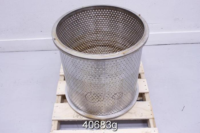 Used Bird Axiguard 7 Pressure Screen, Stainless Steel, 3-Foil Rotor #40683