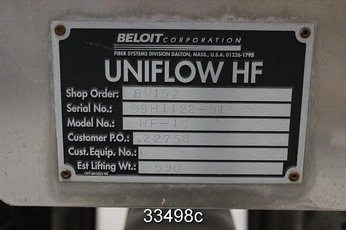 Used Beloit HF-10 Uniflow Cleaners #33498