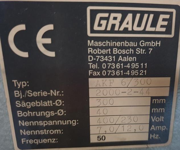 Gebraucht Ausklinkfräse Graule AKF 6/300