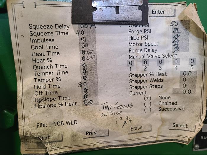 Used Lors Machinery Spot Welder Model AM30AP