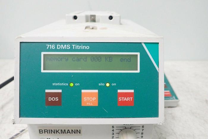 Used Brinkmann Metrohm 716 DMS Titrino with Keyboard and Extras