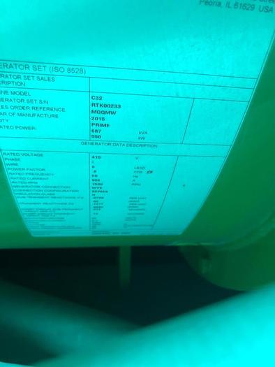 Caterpillar generators Marine Tier II with class certificates