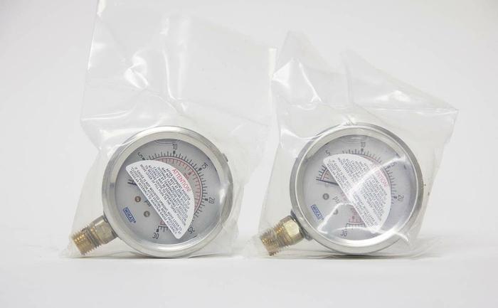 Mikai 30 PSI Air Pressure Gauge Lot of 2 (3783)