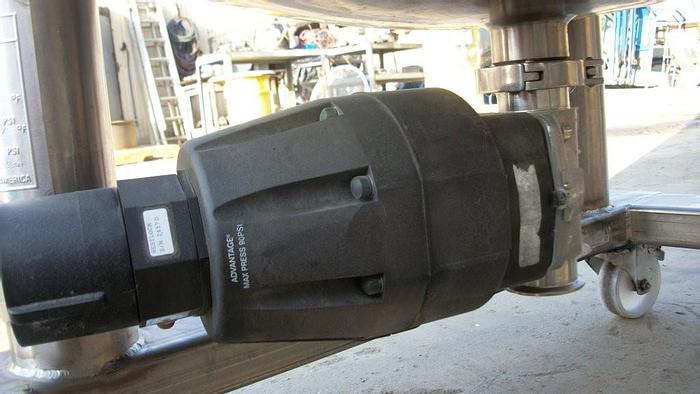 Used Tank, 125 Gallon, S/st, FV, 30 PSI, Fieldmeier, 24" x 52", #S741345