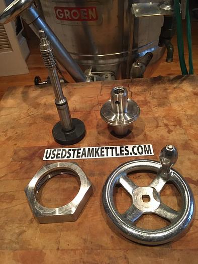 Used GROEN STEAM KETTLE 3" TANGENT DRAW OFF VALVE, COMPLETE ASSEMBLY, NEW (#875)