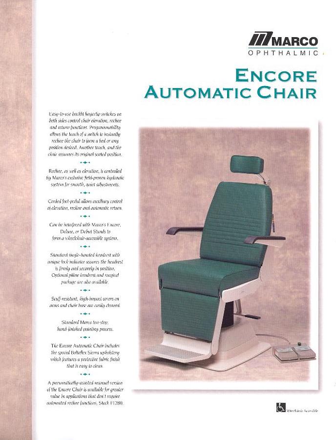 Refurbished Marco Lane- Ophthalmic Equipment Normally $13,675.00...ON SALE for $11,995.00