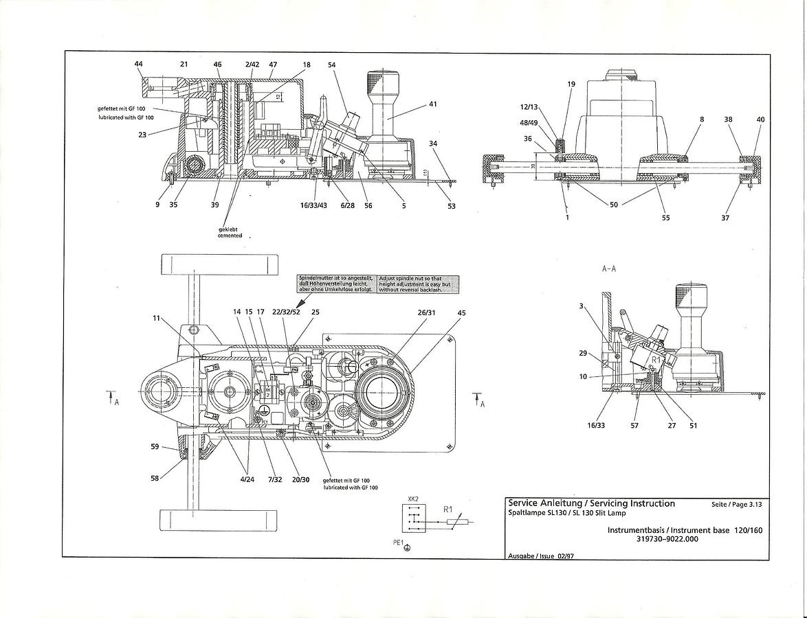 Refurbished Zeiss SL 120 Slit Lamp- Ophthalmic Equipment