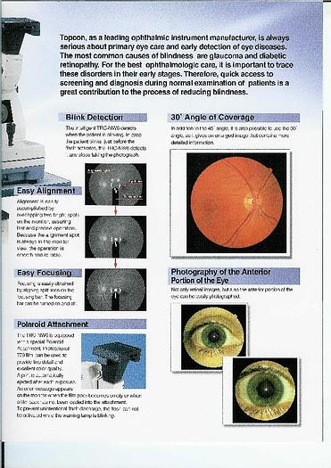 Refurbished Topcon NW 6S Fundus Camera