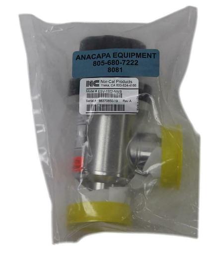 Nor-Cal ESV-1502-NWB 1-1/2" Manual Right Angle Popett Valve NW-40  New (8081)W