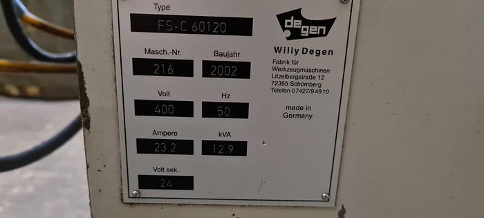 Używane 2002 DE GEN FS-C 60120