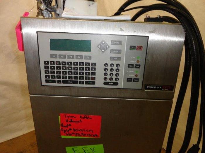 Used Videojet Dual Printhead Ink Jet Printer w/Stand; Md#Excel/273SE