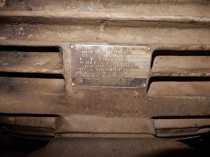 Used WORTHINGTON D-LINE PUMP SIZE 3X2X13 WITH 100 HP MOTOR