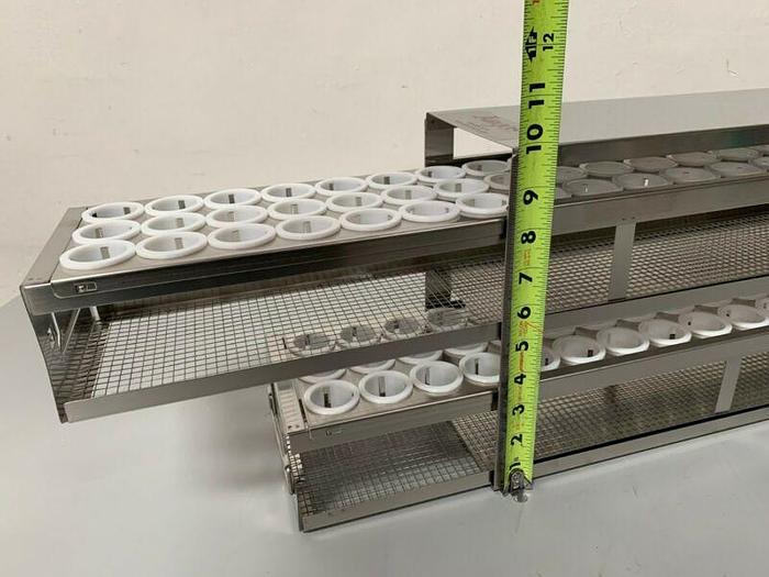 Used Argos R50102A Upright Freezer Drawer Rack for 50mL Tubes, Holds 102