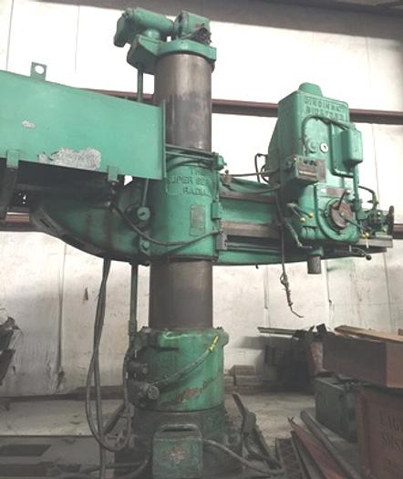 5' x 15" CINCINNATI-BICKFORD Radial Drill, #6 MT, Rapid Traverse, Power Clamping