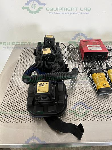 Used 3M  5 Unit Charging Station 520-03-72 w/ 3M Masks and Hoses
