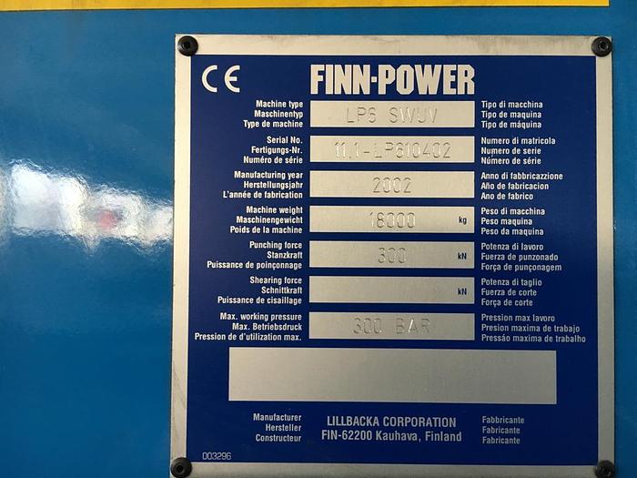 Used Finn-Power LP6 Robotic Laser Punch "Combo" #4325