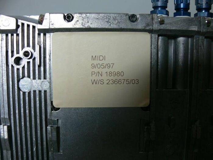 Used Festo Pneumatic Solenoid Manifold 18980 + VIGE-03-FB-8 (x3) & WIGM-03-4.0 (x5)