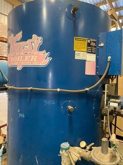 Used Hurst 50 Hp Vertical Steam Boiler
