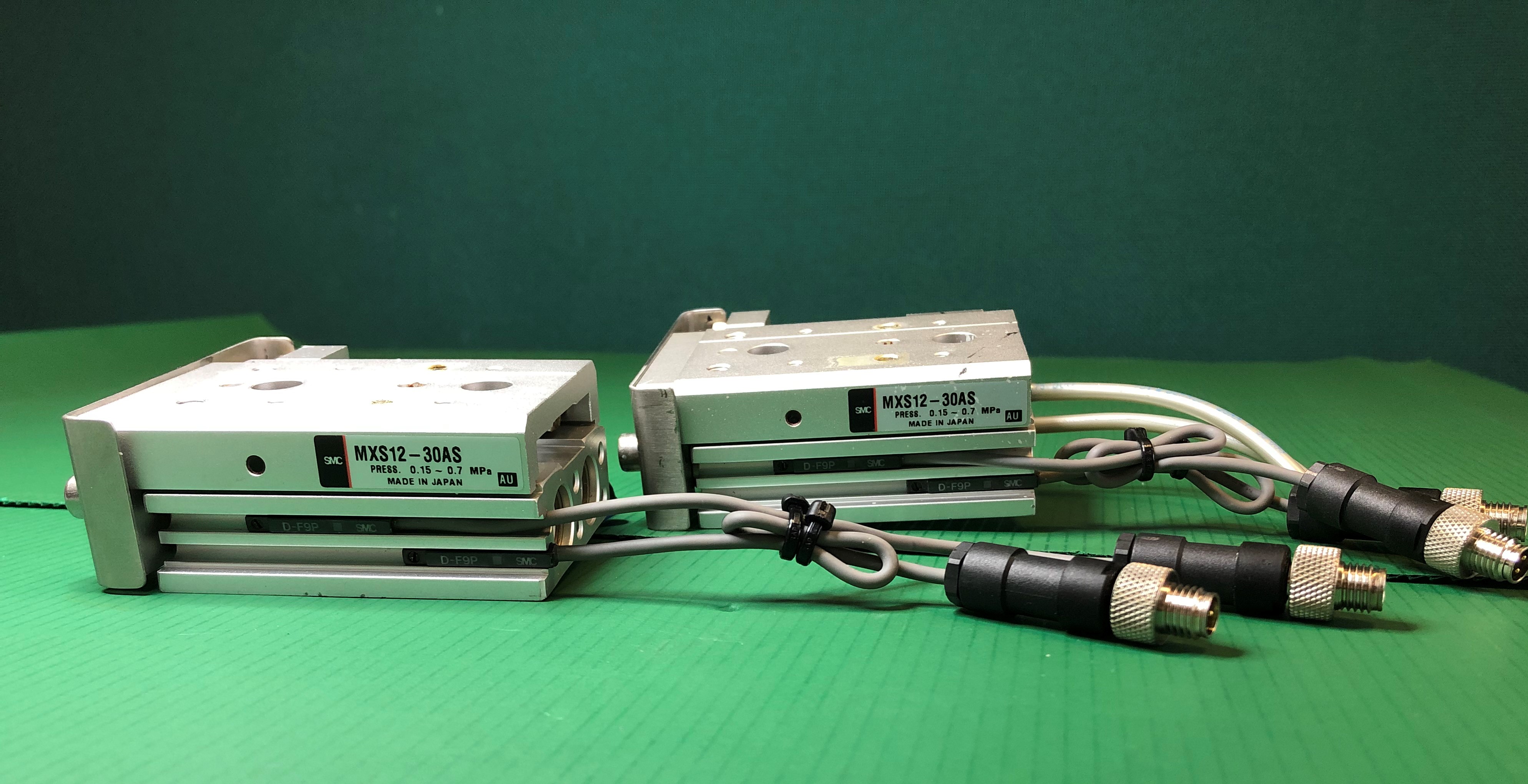 Used SMC MXS12-30AS Pnuematic Dual Rod Cylinder