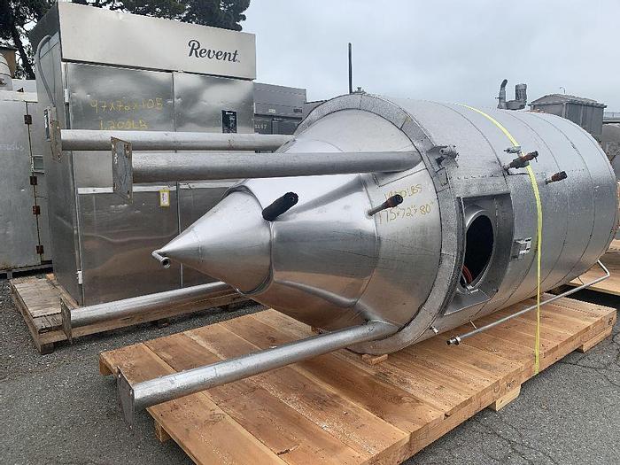 Used Tank, 1,300 Gallon, S/st, Jkt, DT/CB, Insul, C #S743887