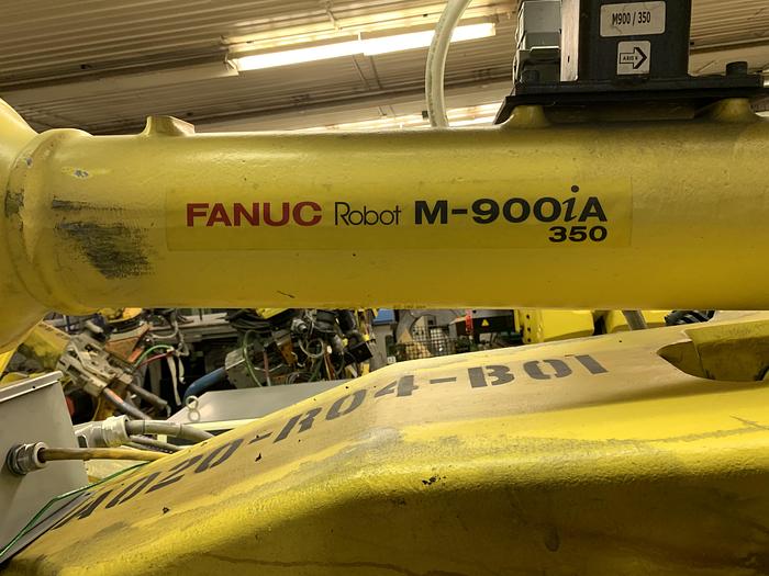 Used FANUC M900iA/350 6 AXIS CNC ROBOT WITH R30iA CONTROLLER 350KG X 2650mm REACH