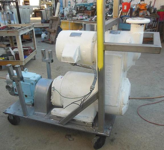 Used Pump, Positive, Waukesha, Mdl 130, S/st, 7.5 HP, 3" #S742871