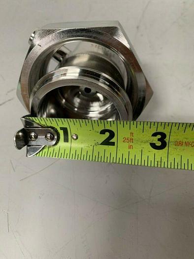 Used Stainless Steel Sample Valve w/ 1/2" to 3" Threaded Fitting
