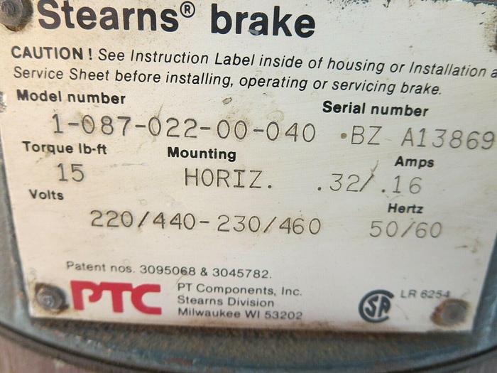 Used Stearns Brake Brake Assembly