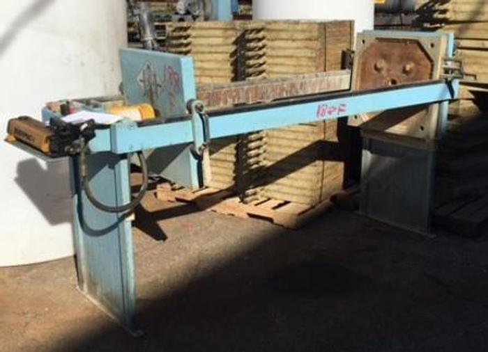 Used 10 CU. FT. BECKART FILTER PRESS - 630 MM - C.G.R. MANUAL