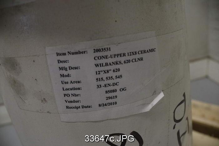 Unused Wilbanks 620 Low Density Cleaner Cone, 4x6x21.25 #33647