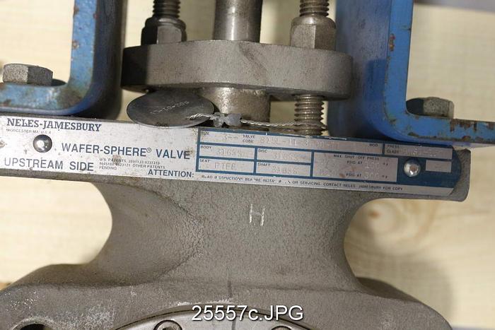 Used Neles Jamesbury 815L-11-3600TT 3" Air Operated Butterfly Valve #25557